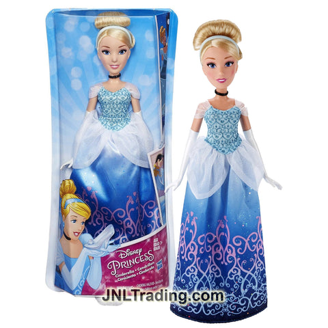 Year 2015 Disney Princess Royal Shimmer Series 12 Inch Doll Set - CINDERELLA with Headband and Choker Necklace