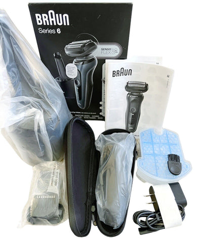 Braun Electric Razor 6075CC Rechargeable Men's Shaver Wet Dry 360 Flex Trim (Open Box)