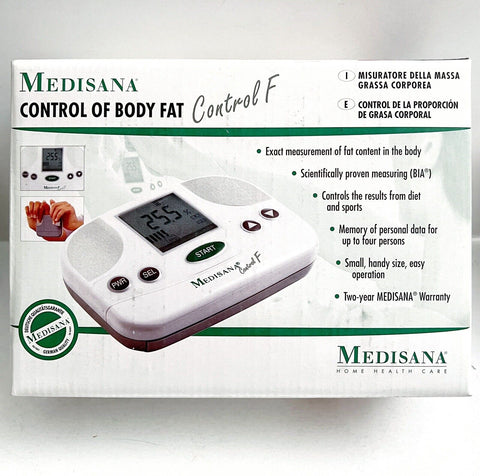 Medisana Control of Body Fat Analyzer Measure Fat Content Digital Control F