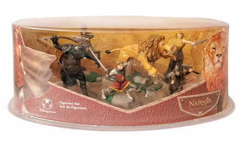 DISNEY THE CHRONICLES OF NARNIA 6 PC FIGURINES SET THE LION WITCH & WARDROBE
