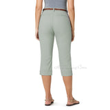 Bandolino Women Belted Maureen Stretchy Classic Capri Length Pants 3 colors