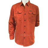 FIELD & STREAM Brushed Poplin 100% Cotton Long Sleeve Utility Shirt