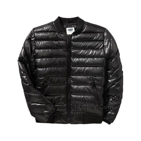 NWT Old Navy Girls Frost Free Stylist Bomber Black Warm Winter Jacket Size XS/S