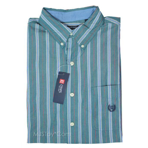 NWT CHAPS by Ralph Lauren Green Stripes Easy Care Long Sleeve Men's Shirt M-XXL NWT CHAPS by Ralph Lauren Green Stripes Easy Care Long Sleeve Men's Shirt M-XXL