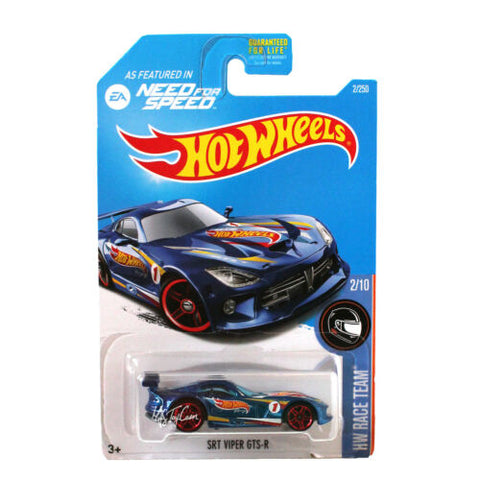 NEW Hot Wheels 1:64 Die Cast Car HW Race Team Series Dodge SRT Viper GTS-R 2/10