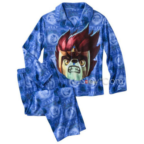 NWT Lego Legends of Chima Very Soft Comfy Boys 2-Piece Button Down Sleep Set
