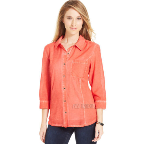 Mittoshop Mineral Wash Plaid Button Down Shirt for Women main image 0