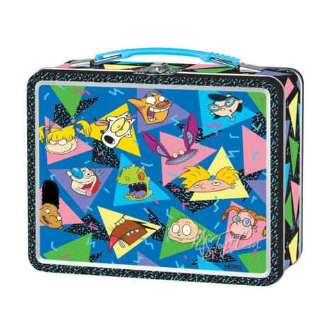 NEW Thermos Metal ‘90s Shows Nickelodeon Nick TIN Lunch BOX Classic Collection