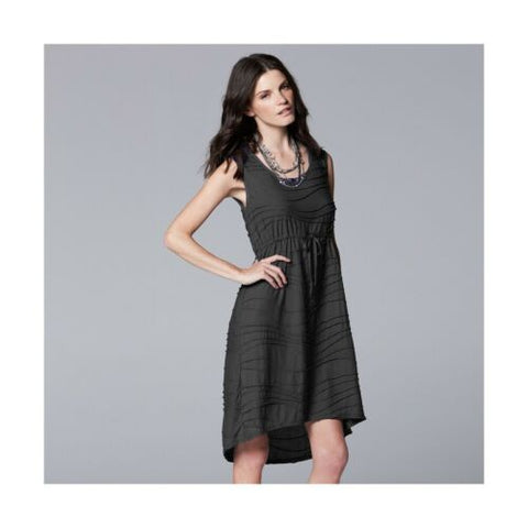 NWT Simply Vera Vera Wang Windy Wavy Stylist Cute Women's Jacquard Dress Set XS