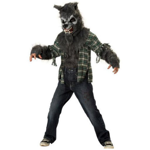 NWT Adult Large Full Moon Madness Curse of the Werewolf Costume Set Mask+Shirt