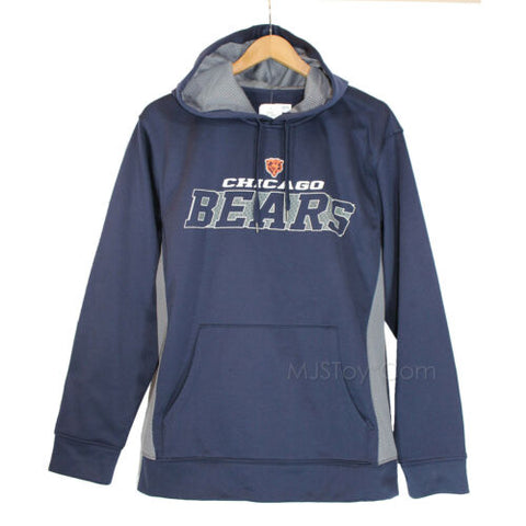 NWT Official NFL Chicago Bears Football Team Men Pullover Hoodie Jacket Navy M