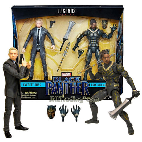 Marvel Legends Black Panther 6 Inch Figure Set - Everett Ross & Eric Killmonger