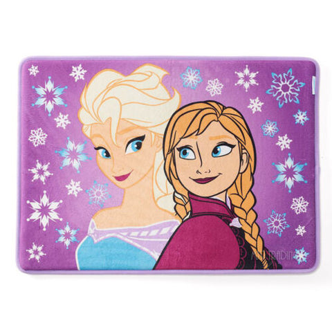 NWT Disney Frozen Elsa & Anna Nonslip Plush Memory Foam Bathroom Mat 17'' x 24''