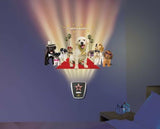 NEW Uncle Milton FX Wild Walls Puppy Stars Decals Light+Sound Wallscape Stickers
