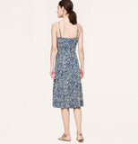Ann Taylor LOFT VINE PRINT MID-LENGTH CAMI Stylish Casual Sun Dress XS/S/M/L