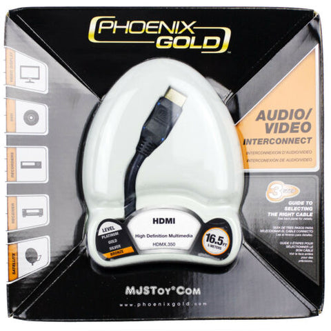 NEW Phoenix Gold HDMI HDMX.350 Cable Bronze Level 16.5 Ft / 5 Meters Audio/Video