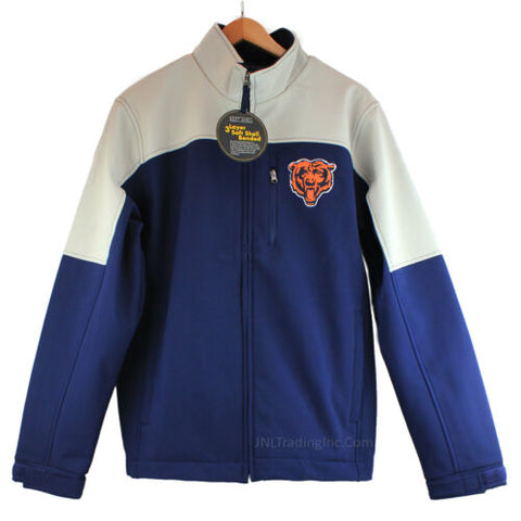 NW Chicago BEARS NFL Team Apparel 3 Layer Soft Shell Bonded Men Jacket Rain/Wind