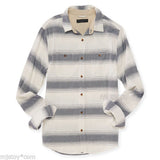 NWT Aeropostale Men Long Sleeve Button Variegated Woven Shirt Stripes 100%Cotton