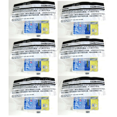 NEW 6 Genuine OEM EPSON T029 Multi-Color Ink Cartridge Stylus C50/C60/C61/CX3100