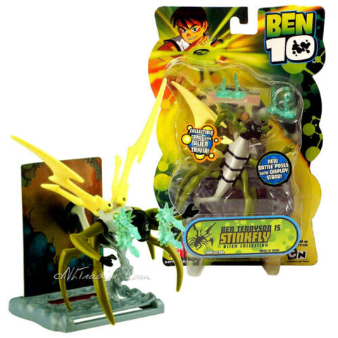 NEW Bandai 2007 Ben 10 Alien Series 4" Tall Ben Tennyson as Stinkfly Action Figu