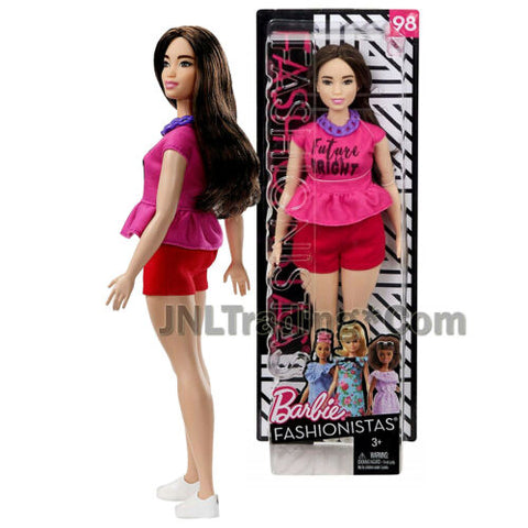 Year 2017 Fashionistas 12" Doll #98 Curvy BARBIE FJF58 in Pink Future is Bright