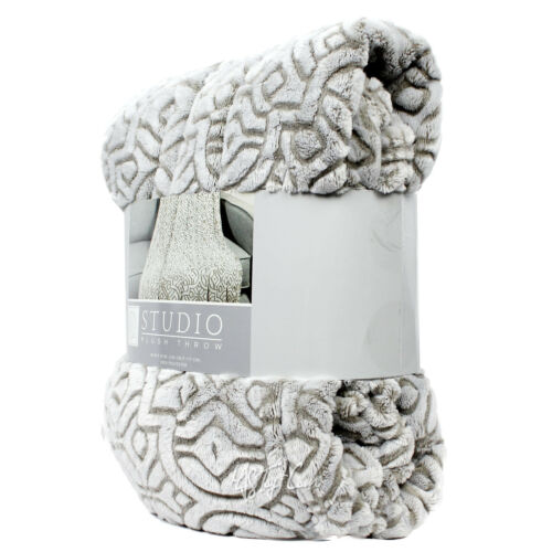 NEW Life Comfort Soft Warm Cozy Studio Plush Throw Textured