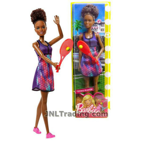NEW 2017 Barbie Career Series 12" Doll SHANI as TENNIS PLAYER FJB11 + Racket