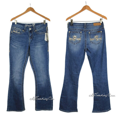 NWT SEVEN 7 Women's Boot Cut Denim Hermosa Blue Jeans Pants MSRP $74