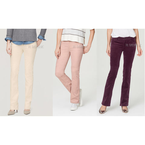 Ann Taylor LOFT Women Low Waist MODERN BOOT CUT Corduroy PANTS