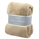 Berkshire Life Ultralush Velvety Soft Plush Warmest Blanket Tan (Queen/King)
