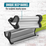 BedHead Wave Artist Ceramic Deep Hair Waver Combat Frizz Add Massive Shine-Green (OPEN BOX)