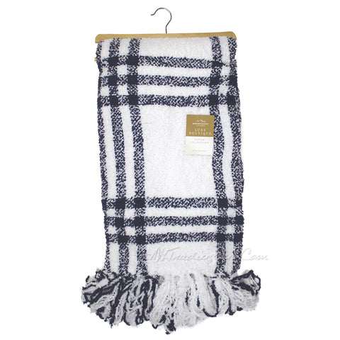 Berkshire Luxe Boutique Blanket Yarn Dye Polychenille Throw Soft Warm 50x60
