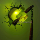 3DLightFX Teenage Mutant Ninja Turtles TMNT Series 3D Night Light - MICHELANGELO HAND with NUNCHUCKS