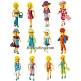 Year 2005 Polly Pocket FASHION FRENZY with Polly Doll, Outfits, Purses, Shoes, Hats and Accessories