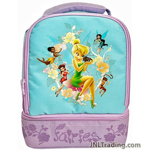 The Pirate Fairy Double Compartment Soft Insulated Lunch Bag with Image of Tinker Bell, Rosetta, Indessa, Silvermist and Fawn