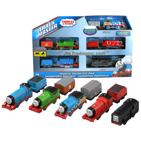 Fisher Price Year 2014 Thomas and Friends Trackmaster Motorized Railway Exclusive Essential Engines Gift Pack Train Set (CHG11) with Thomas, Percy, James, Gordon and Diesel