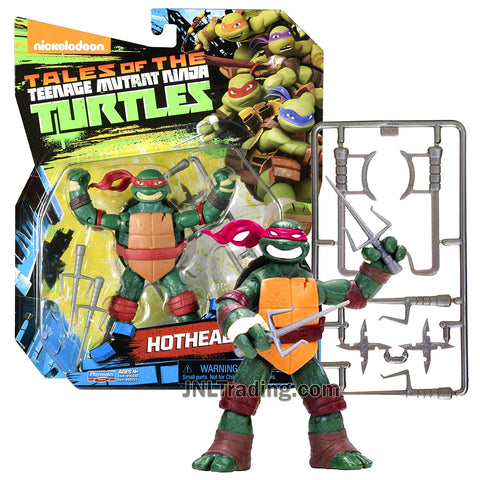 Year 2017 Tales of the Teenage Mutant Ninja Turtles TMNT 5 Inch Tall Figure - HOTHEAD RAPH with Sais, Hook Sword and Shuriken Stars