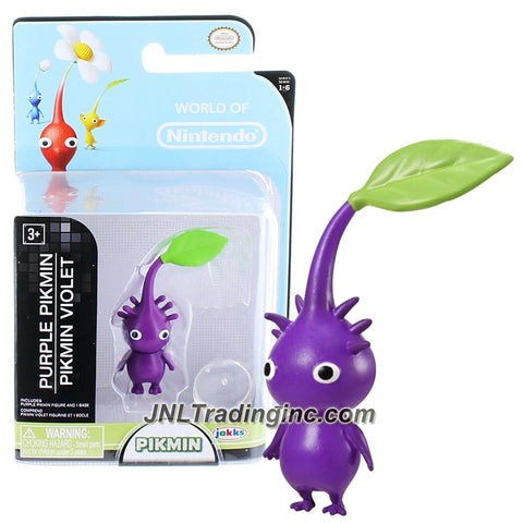 Jakks Pacific Year 2015 World of Nintendo "Pimin" Series 2-1/2 Inch Tall Mini Figure - PURPLE PIKMIN