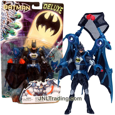 Mattel Year 2003 Batman Animated Deluxe Series 6-1/2 Inch Tall Action Figure - SKY STRIKE BATMAN with Wing Pack and Net Missile