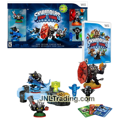 Activision Skylanders Trap Team DARK EDITION Starter Pack Wii with Dark Food Fight, Dark Wildfire and Dark Snap Shot Plus Ultimate Kaos Trap