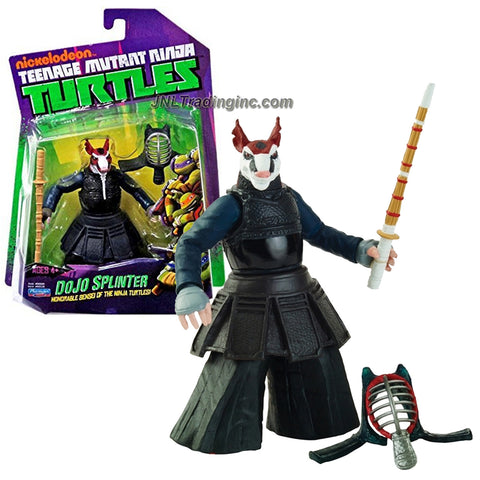 Playmates Year 2014 Nickelodeon Teenage Mutant Ninja Turtles 5 Inch Tall Action Figure - Honorable Sinsei of the Ninja Turtles DOJO SPLINTER with Kendo Helmet and Shinai Sword