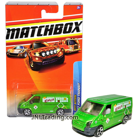 Year 2009 Matchbox City Action Series 1:64 Scale Die Cast Metal Car #70 - Emer International Packaging Solutions Green '07 FORD TRANSIT