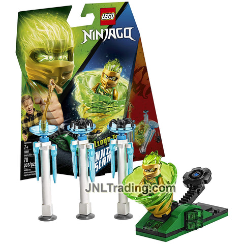 Year 2019 Lego Ninjago Spinjitzu Slam Series Set #70681 - LLOYD FS with Tornado Spinner, Brick Launcher Ice Targets and Spiders (Pcs: 70)