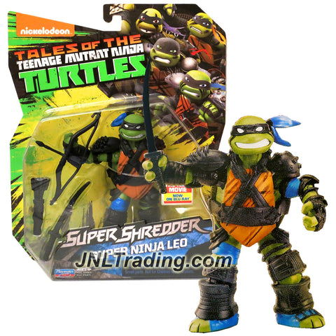 Playmates Year 2016 Nickelodeon Teenage Mutant Ninja Turtles Super Shredder Series 5 Inch Tall Figure - SUPER NINJA LEO with Katana, Bow and Quiver 