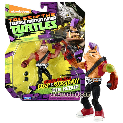 Year 2017 Tales of Teenage Mutant Ninja Turtles TMNT Series 5 Inch Tall Figure - '80s BEBOP with Flash and Sticky Bomb