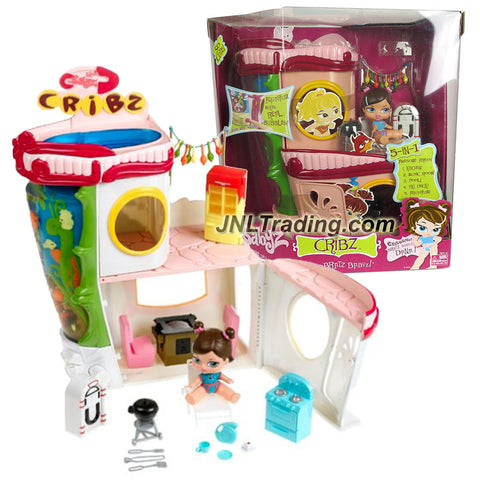 MGA Entertainment Bratz Babyz So Cute Series 15 Inch Tall CRIBZ with Kitchen, Music Room, Pool, Tiki Deck, Aquarium, DANA Doll & Lots of Accessories