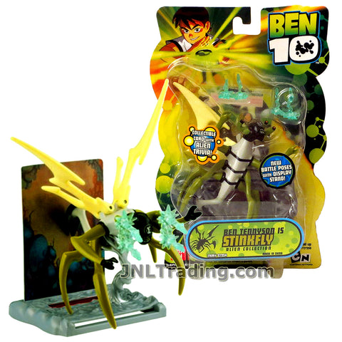 Cartoon Network Year 2007 Ben 10 Alien Collection Series 4 Inch Tall Figure - Ben Tennyson as STINKFLY with Display Stand and Collectible Card