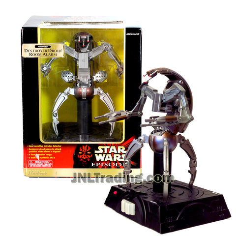 Star Wars Year 1999 The Phantom Menace Series 10 Inch Tall Animated DESTROYER DROID ROOM ALARM with Heat Sensitive Detector, 4 Foot Detection Range and 3 Built in Sound Effects