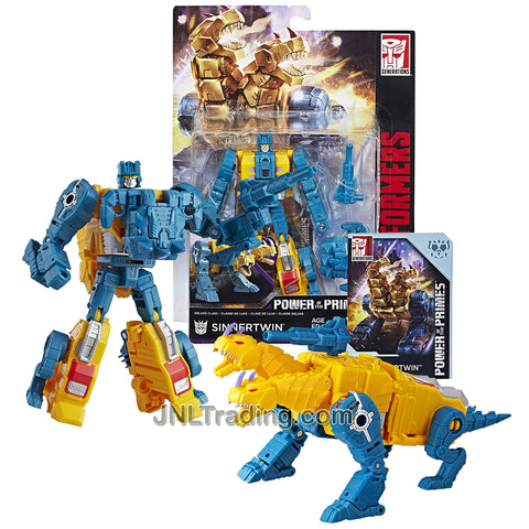 Year 2017 Transformers Generations Power of the Primes Series Deluxe Class 6 Inch Tall Figure - Terrorcon SINNERTWIN with Blaster, Prime Armor and Collector Card (Beast Mode: 2 Headed Dragon)
