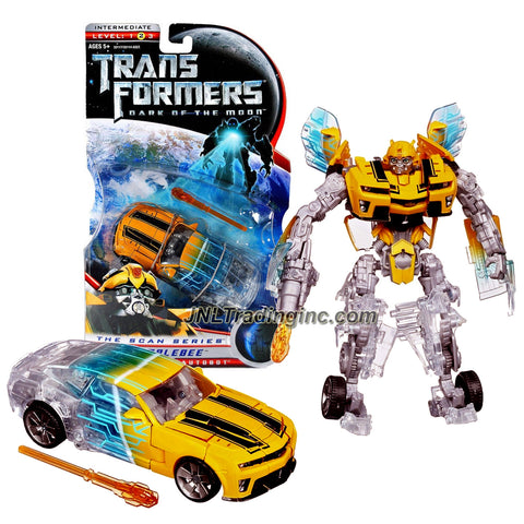 Hasbro Year 2011 Transformers Movie 3 "Dark of the Moon" Exclusive "The Scan Series" Deluxe Class 6 Inch Tall Robot Action Figure - BUMBLEBEE with Pulse Missile (Vehicle Mode: Camaro Concept)